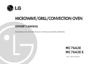 Manual LG MC7642E Microwave