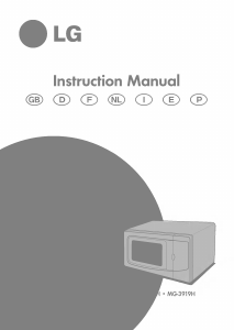 Manual LG MG-3919H Microwave