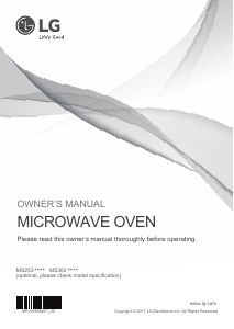 Manual LG MS2535GIS Microwave