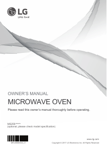 Manual LG MS2595DIS Microwave