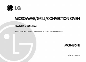 Manual LG MC-8486NL Microwave