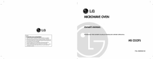 Manual LG MS-2352FS Microwave