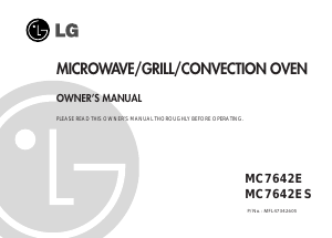 Manual LG MC-7642E Microwave