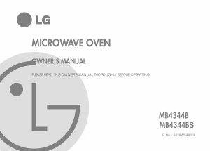 Manual LG MB-4344B Microwave