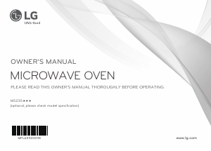 Manual LG MS2354JAS Microwave