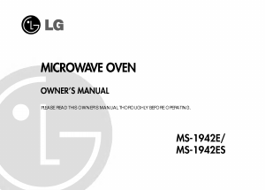 Manual LG MS-1942E Microwave