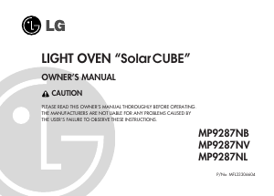 Handleiding LG MP9287NL Magnetron