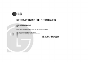 Bruksanvisning LG MB-393MC Mikrovågsugn