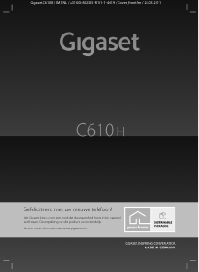 Handleiding Gigaset C610H Draadloze telefoon