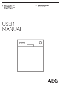 Mode d’emploi AEG FSK63657P Lave-vaisselle