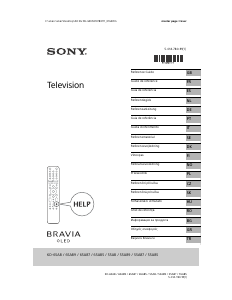 Manuale Sony Bravia KD-55A89 OLED televisore