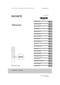 Handleiding Sony Bravia KD-85XH9505 LCD televisie