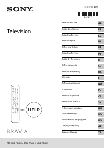 Bruksanvisning Sony Bravia KD-65XH9505 LCD TV