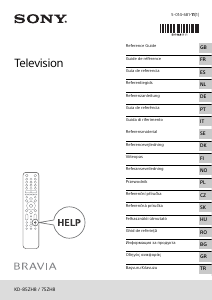 Manual Sony Bravia KD-75ZH8 Televisor LCD