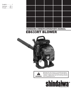 Manual Shindaiwa EB633RT Leaf Blower