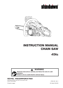 Handleiding Shindaiwa 491s Kettingzaag