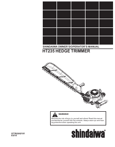 Manual Shindaiwa HT235 Hedgecutter