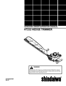 Manual Shindaiwa HT232 Hedgecutter