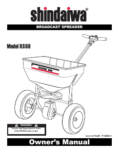 Handleiding Shindaiwa RS60 Strooiwagen