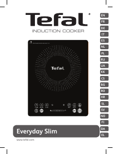 Manual de uso Tefal IH2108KR Everyday Slim Placa