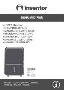 Manual Inventor FRS-10L Dehumidifier