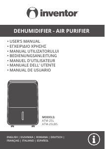Manuale Inventor ATM-25LBS Deumidificatore