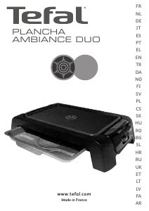 사용 설명서 테팔 TG602070 Plancha Ambiance Duo 테이블 그릴