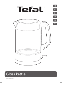 Bruksanvisning Tefal KI770DKR Glass Vattenkokare