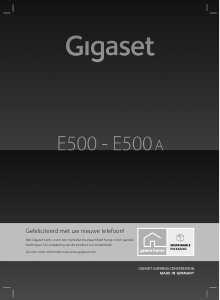 Handleiding Gigaset E500 Draadloze telefoon