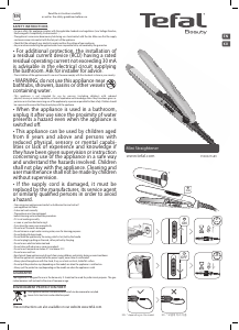Manual Tefal HS1110K0 Mini Hair Straightener