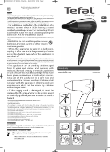 Handleiding Tefal HV1316K0 Handy Dry Haardroger