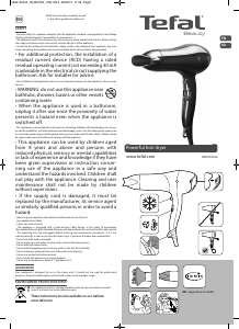 Handleiding Tefal HV4574K0 Powerful Haardroger