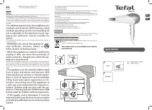 Handleiding Tefal HV5519K0 Haardroger