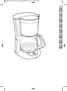 Brugsanvisning Tefal CM151GKR Kaffemaskine