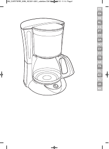 Bedienungsanleitung Tefal CM151870 Kaffeemaschine