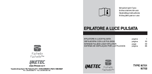 Manuale Imetec I6701 Flash and Go Epilatore a luce pulsata