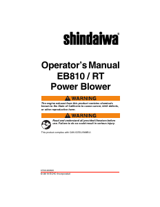 Manual Shindaiwa EB810/RT Leaf Blower