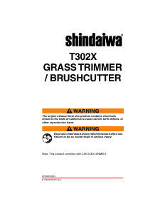 Manual Shindaiwa T302X Grass Trimmer