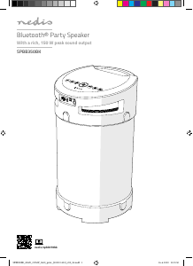 Návod Nedis SPBB350BK Reproduktor