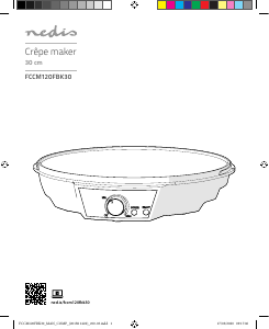 Bedienungsanleitung Nedis FCCM120FBK30 Crêpes Maker