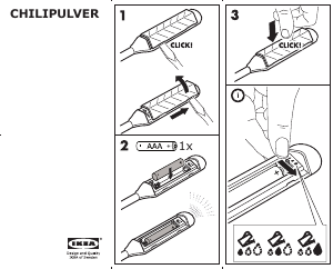Manual IKEA CHILIPULVER Senzor pentru plante
