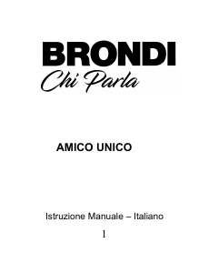 Manuale Brondi Amico Unico Telefono cellulare