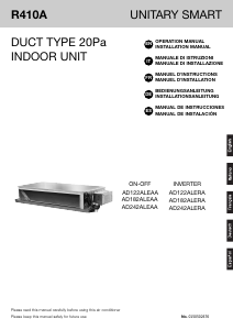 Manual de uso Haier AD242AMEAA+AU242AGEAA Aire acondicionado