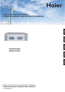 Manual de uso Haier AD48HS1ERA+1U48IS1EAB Aire acondicionado