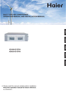Manuale Haier AD48HS1ERA+1U48LS1EAB Condizionatore d’aria