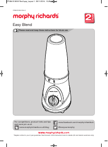 Manual Morphy Richards 48415 Easy Blend Blender