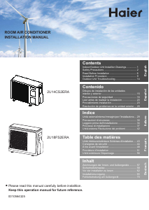 Manual de uso Haier 2U18FS2ERA Aire acondicionado