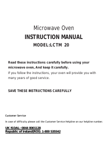 Manual Prima LCTM 20 Microwave