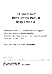 Manual Prima LCTM 25 F Microwave