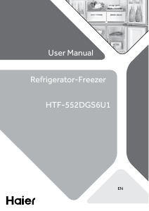 Manual Haier HTF-552DGS6U1 Fridge-Freezer